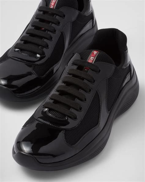 sneakers prada noir|prada sneakers on sale women's.